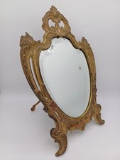 Antique Baroque Mirror in Gold Rule - Louis XV Style - H 37cm - Good Condition