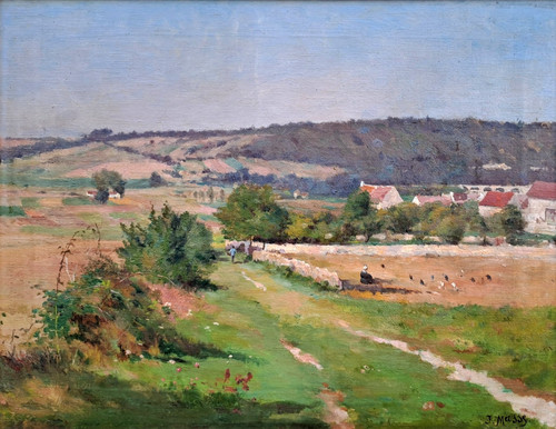 Ancien tableau huile - tableau, s/t