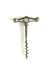 OLD SINGLE CORKSCREW STAMPED JP JACQUES PERILLE LATE 19TH CENTURY