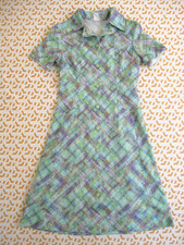 Robe La meilleur note 20/20 Vintage géométrique 70'S été Pop dress Femme - 40