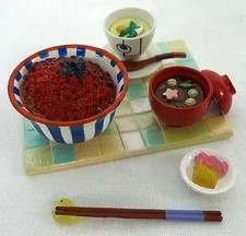 Ikura Don Miniature Series Japanese Cuisine Toy Figure Set