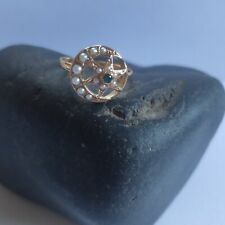 Bague Ancien /Vintage /Style Oriental Croissant De Lune /Étoile En Or 750‰ (18K)