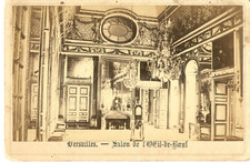 France, Versailles, salon de l'oeil de beef vintage albumen cabinet card