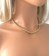 Collier Maille Palmier Plaqué Or 18 Carats 750/1000 45cm Bijoux Femme NEUF