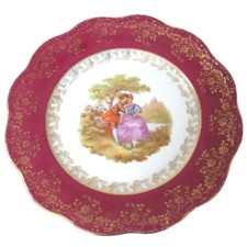 Assiette décorative en