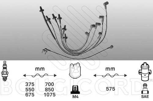 Fils bougies faisceau - fils, /