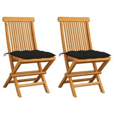 Lot de 8 Chaises de Jardin avec Coussins Sièges Taupe Bois Teck Massif vidaXL
