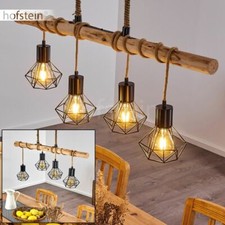 Lampe suspension Vintage Lustre Lampe pendante Plafonnier Lampe de cuisine Bois