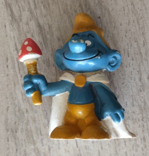 Figurine schtroumpf roi peyo - figurine,