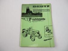 Deutz D50S D50.1S Tug Operating Instructions 1962