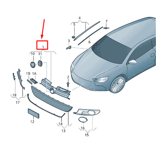 Golf mk6 calandre - vi,