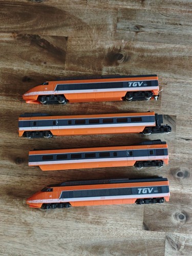 Train tgv orange gris - tgv, et