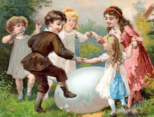Chromo gaufrée cm enfants - ,