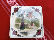 ancien dessous de plat Service Obernai Faïence De Sarreguemines