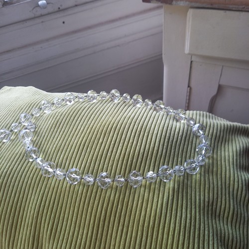 Collier verre ancien - verre, perles