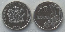 Nigeria 50 Kobo Pièce KM#