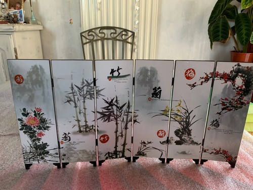 Petit paravent chinois bois - en,