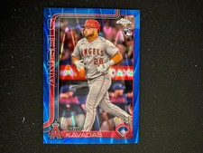 Niko Kavadas 2025 Topps Chrome Rookie RC Blue Ray Wave Refractor /150 Angels D23