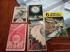 Rare Lot 5 Cycling Programs 6 Hours of Paris 1948 Grenoble 1986 Cycling Race