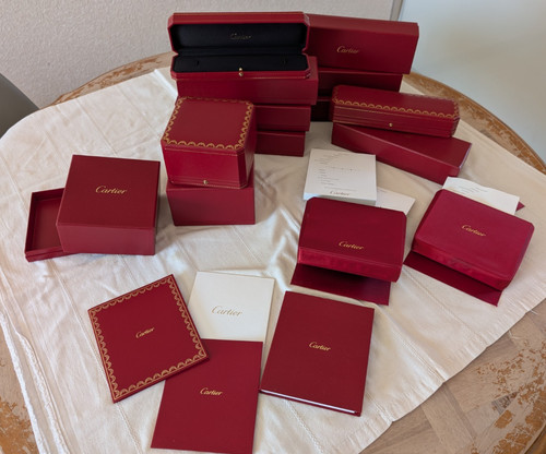 Lot cartier coffrets écrins - lot,