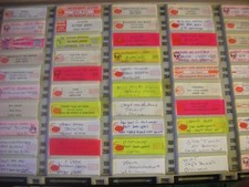 juke box:  étiquettes de