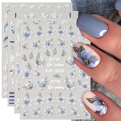 Fleur printemps stickers - 3d,