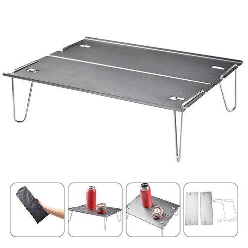 Table feuille aluminium - table, en