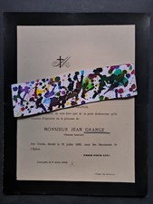 Faire-part décès, Jean