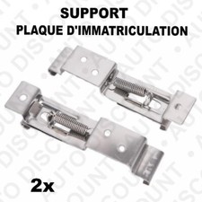 2 supports plaque d'immatriculation pour AUTO MOTO SCOOTER CAMION REMORQUE