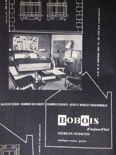 Publicité 1956 bobois - publicitÉ,