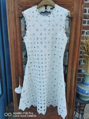 Robe crochet maje - robe,