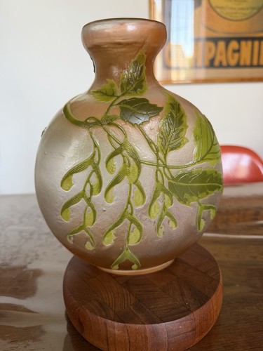 Emile gallé vase - pâte, de
