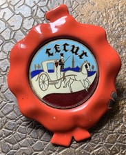CECUR Enamel Plate Logo Radiator Car Mascot Antique 1920's