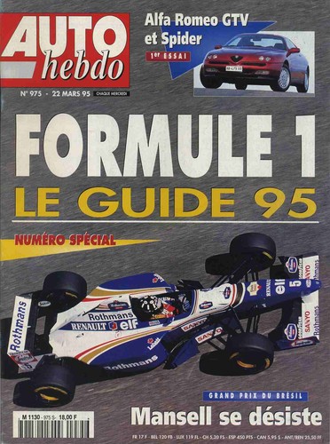 Auto hebdo 975 03 1995 - auto, 22/03/1995