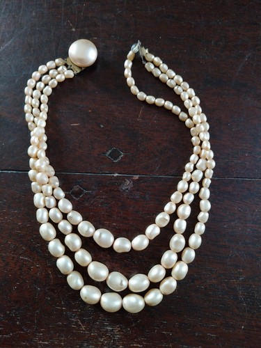 Collier perles vintage 3 - collier,