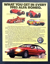 1985 Alfa Romeo GTV-6 Coupe photo "You Get Winning Champions" vintage print ad