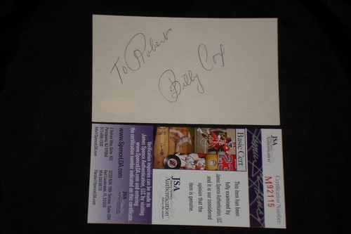 Billy cox signed autographed - billy,