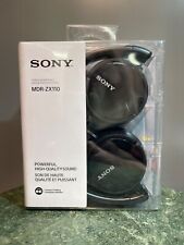 SONY Stereo Headphones Casque Stereo MDR-ZX110 Folding L-shaped Mini Plug BLACK