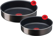 2 Tefal XL Intense Deep Oven Tray Set 2X Non Stick Coated In France 26, 28 cm