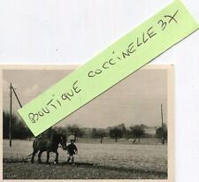 Agriculture PHoto of an old-fashioned plough Horse and plow MUST IDENTIFY