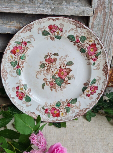Ancienne assiette bordeaux - ancienne,