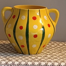 Revernay vase jaune à rayures