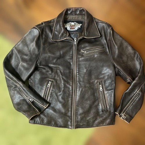 Harley davidson cuir fermeture - harley-davidson,