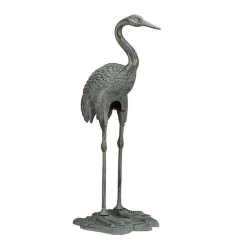 Statue grue cendrée