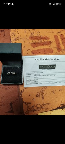 Bague blanc diamant - or,