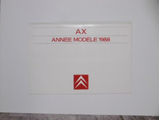 CITROËN AX nuancier année -