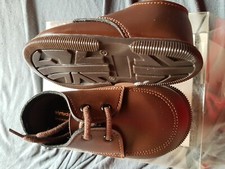 Chaussure cérémonie mariage baptême enfant garçon bébé marron mat en 20