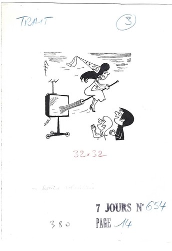 Lot dix dessins originaux - de,