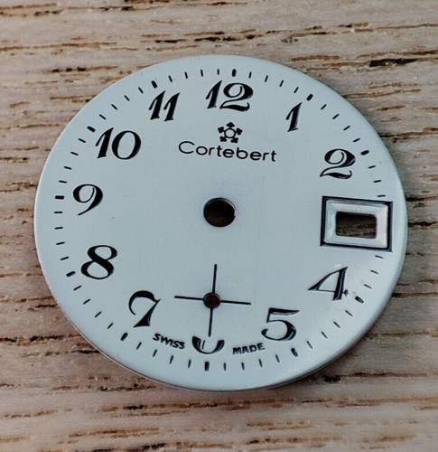 Cortebert watch dial white - watch,