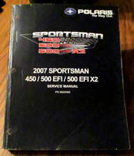2007 Polaris SPORTSMAN 450 500 EFI & X2 ATV Quad Service Repair Shop Manual & CD